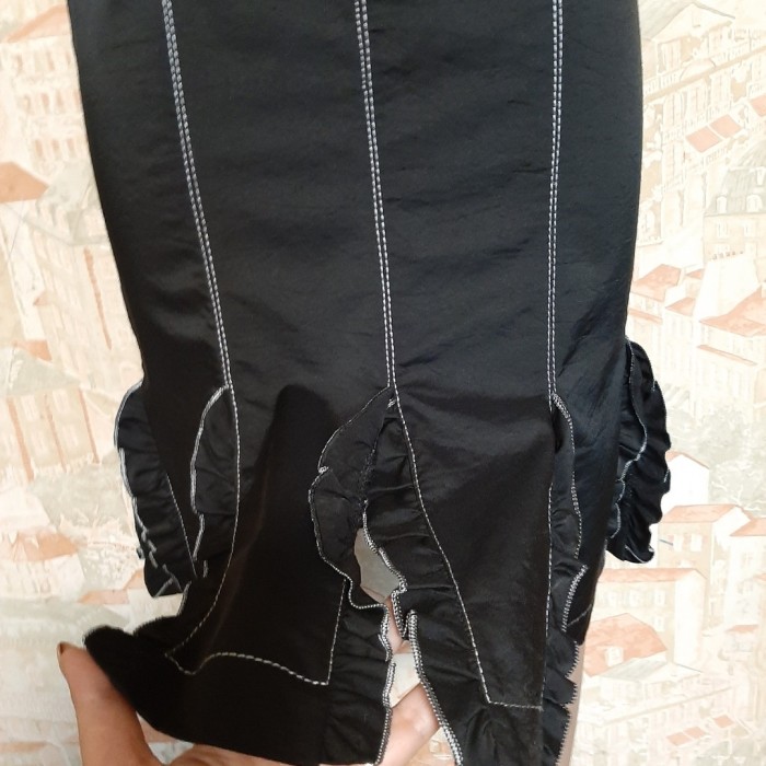 РОЗПРОДАЖ!!! Спідниця олівець річна чорна 44-46р.