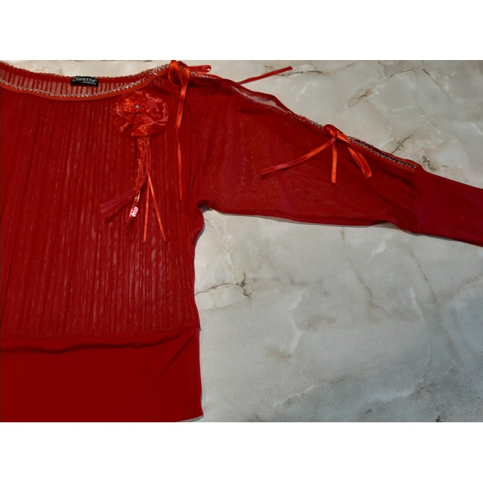 РОЗПРОДАЖ! Блуза шифон Червоний, Бордовий кольори 44-46р.