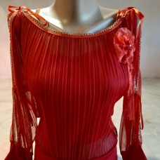 РОЗПРОДАЖ! Блуза шифон Червоний, Бордовий кольори 44-46р.