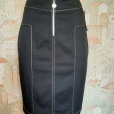 Розпродаж! Спідниця олівець чорна демі 44, 46р.