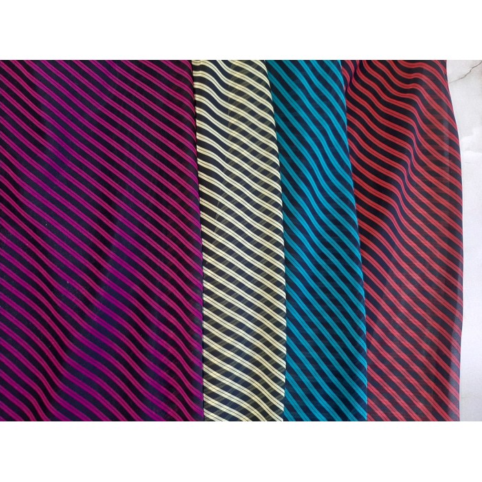 РОЗПРОДАЖ!!! Спідниця-трапеція шифон смужка 44-52р-ри фукси, червоний, жовтий