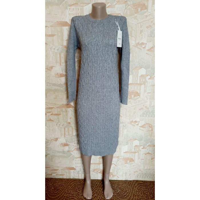 Сукня кашемір машинна в'язка колір сірий Туреччина 44-48р.