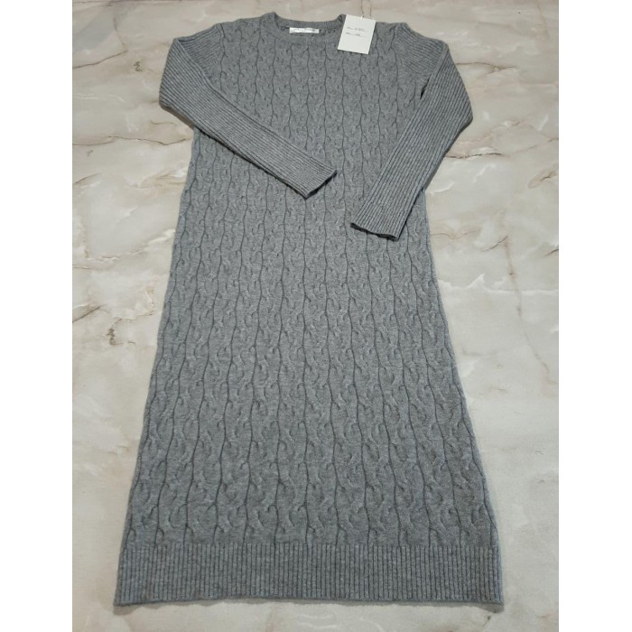 Сукня кашемір машинна в'язка колір сірий Туреччина 44-48р.