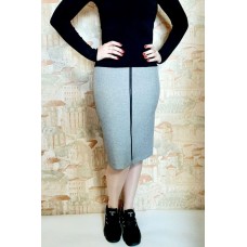 РОЗПРОДАЖ! Спідниця олівець на блискавці сіра демісезоннна 44, 50р.