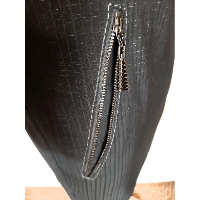 РОЗПРОДАЖ! Спідниця пряма чорний/срібло 44р