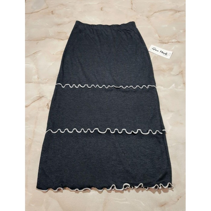 РОЗПРОДАЖ! Спідниця трикотажна демі міді колір-графіт 44р