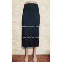 РАСПРОДАЖА! Юбка трикотажная деми миди цвет-графит 44р