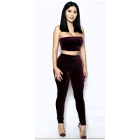 Лосини оксамит шоколадного кольору розмір S,L