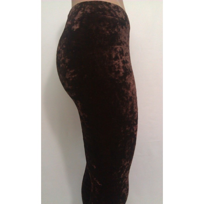 Лосини оксамит шоколадного кольору розмір S,L