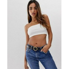 Кроп-топ молочного кольору трикотаж розмір 46,48р