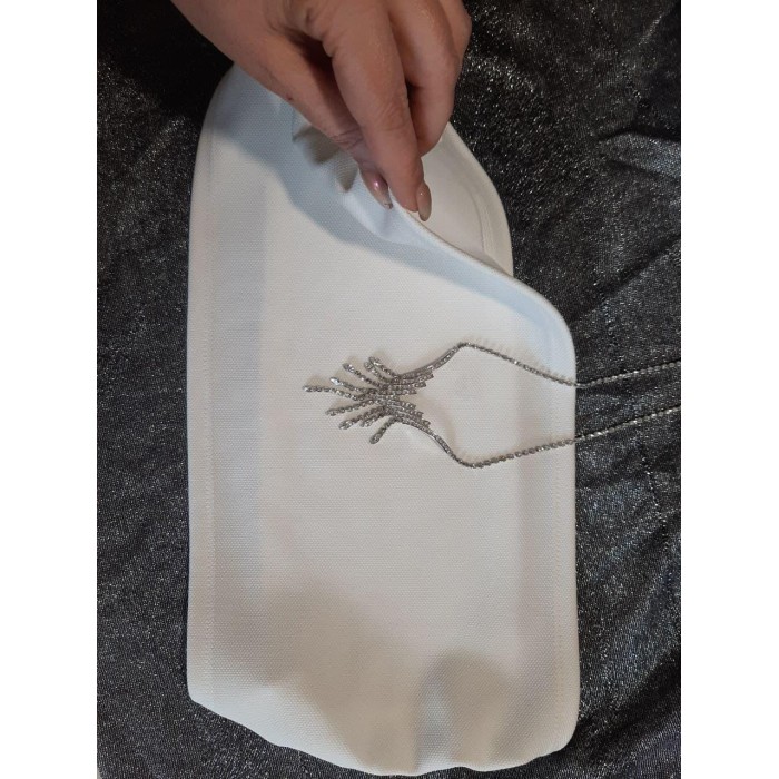 Кроп-топ молочного кольору трикотаж розмір 46,48р