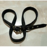 Пояс текстильний каттоновий з абстрактним малюнком темно-сірого кольору.