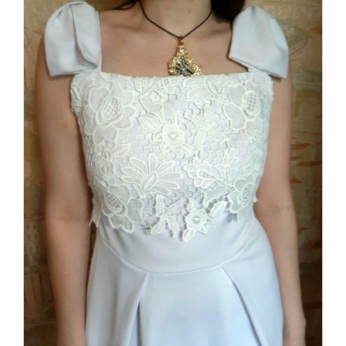 РОЗПРОДАЖ! Плаття-сарафан колір-білий 44р