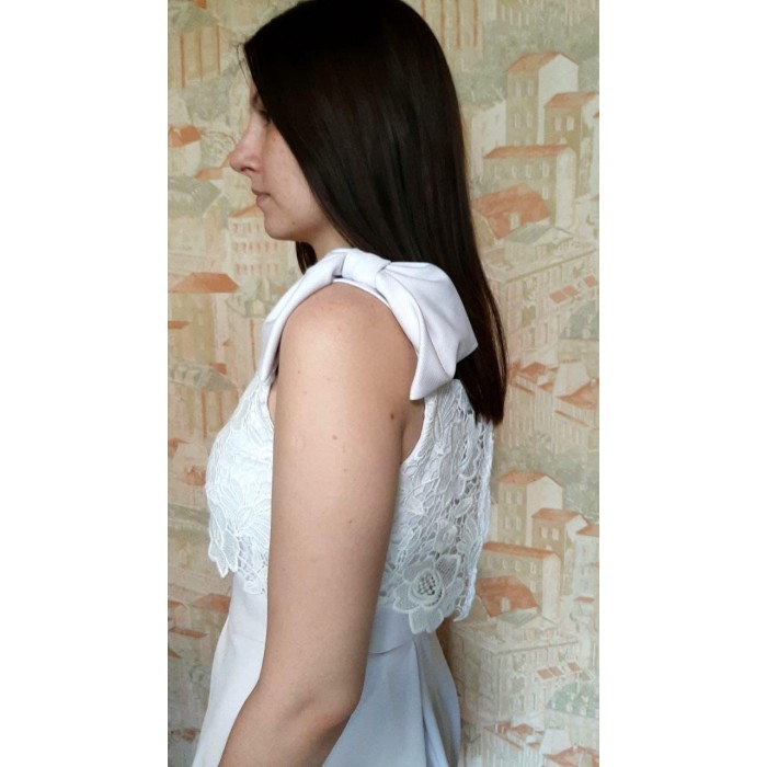 РОЗПРОДАЖ! Плаття-сарафан колір-білий 44р