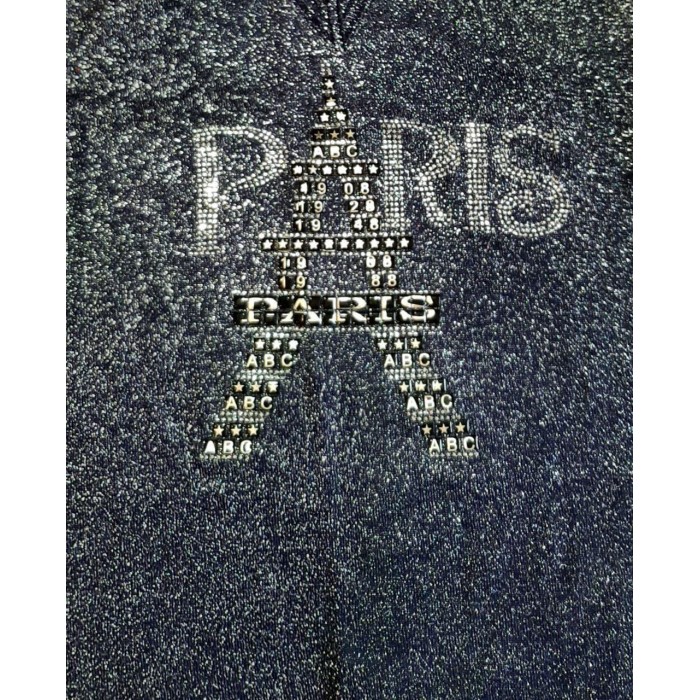 РОЗПРОДАЖ! Стильна майка в'язана з люрексом темно-синього кольору 50p