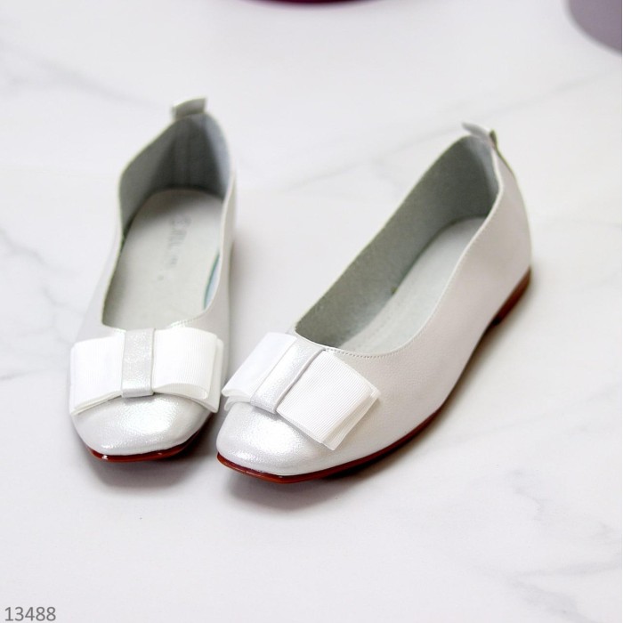 Балетки жіночі натуральна шкіра колір Айворі на 35,36,37,38,39,40р