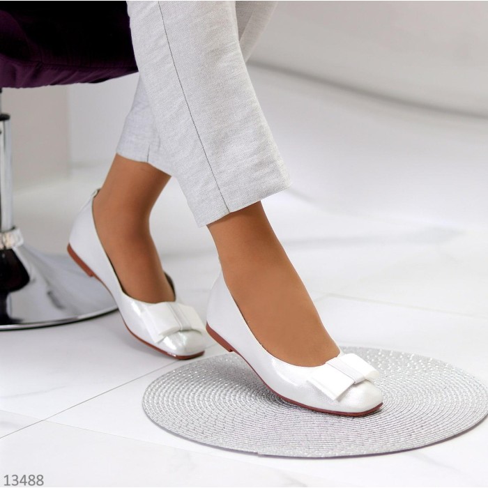 Балетки жіночі натуральна шкіра колір Айворі на 35,36,37,38,39,40р