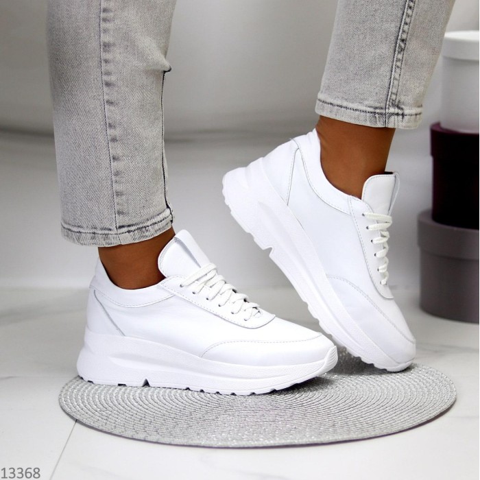 Кроссовки женские белые натуральная кожа 36,37,38р.