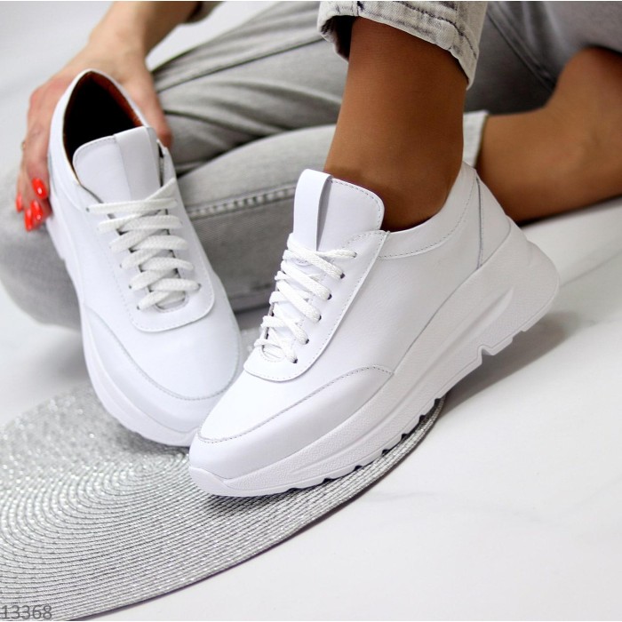 Кроссовки женские белые натуральная кожа 36,37,38р.