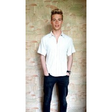 Сорочка чоловіча на блискавці біла Туреччина 48р