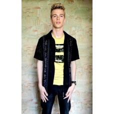 РОЗПРОДАЖ! Сорочка чоловіча на блискавці чорна Туреччина 48р