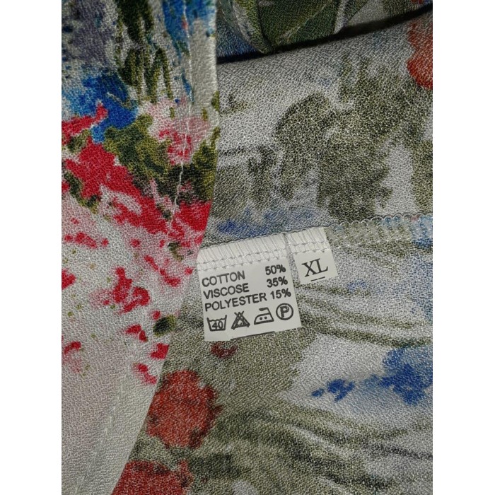 РОЗПРОДАЖ!!! Сукня літнє напів-прилеглий силует легкий штапель Італія оверсайз 48/50/52; 52/54/56р 52/56