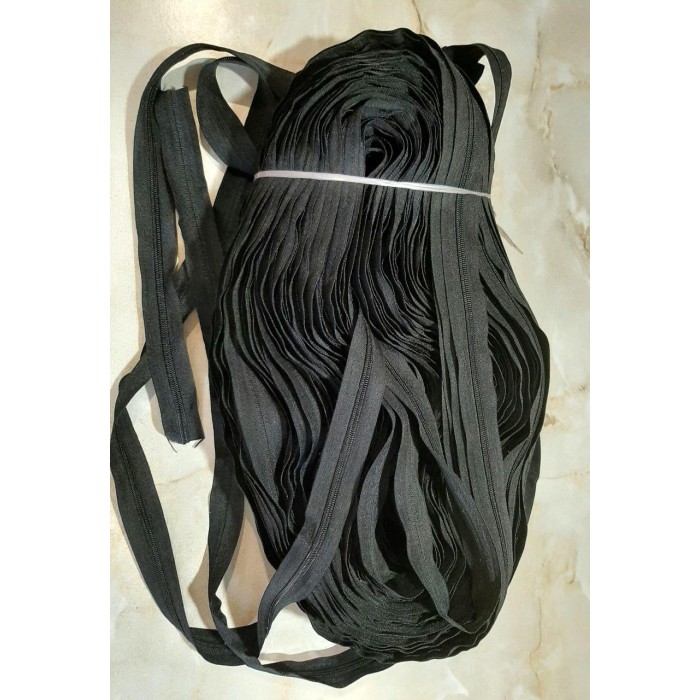 Блискавка рулонна спіральна Колір чорний Тип 5