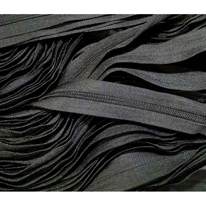 Блискавка рулонна спіральна Колір чорний Тип 5