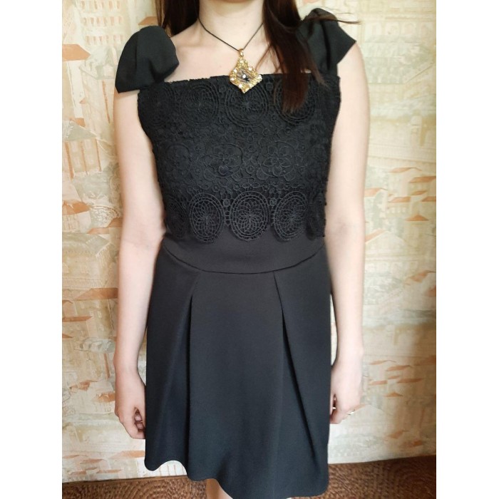 РОЗПРОДАЖ! Плаття-сарафан молодіжка колір чорний 44р