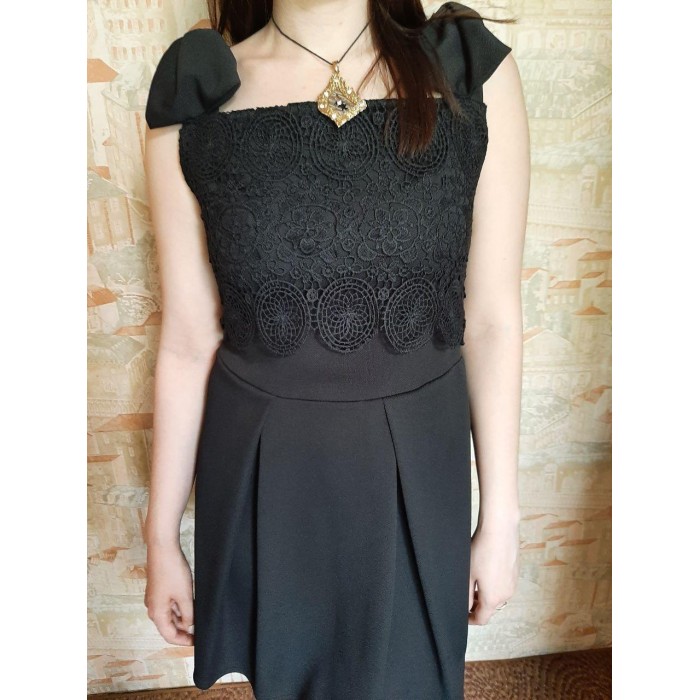 РОЗПРОДАЖ! Плаття-сарафан молодіжка колір чорний 44р