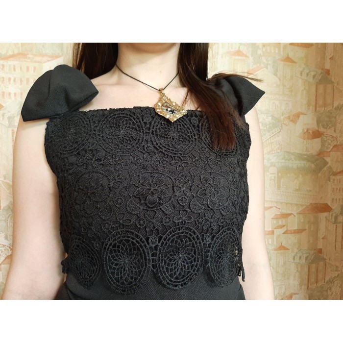 РОЗПРОДАЖ! Плаття-сарафан молодіжка колір чорний 44р