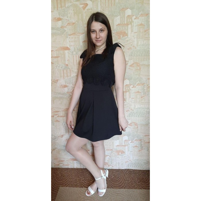 РОЗПРОДАЖ! Плаття-сарафан молодіжка колір чорний 44р 46/48