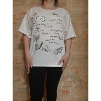 Блуза-футболка лен белый LUX Турция 2XL