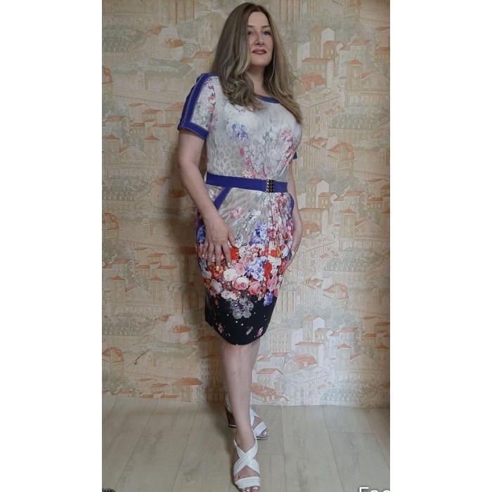 РОЗПРОДАЖ! Сукня трикотажна з принтом різні кольори 2XL