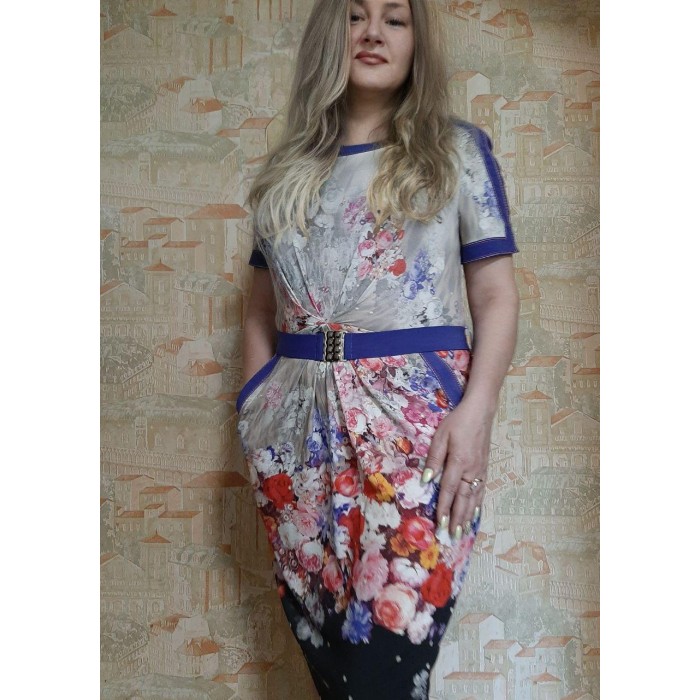 РОЗПРОДАЖ! Сукня трикотажна з принтом різні кольори 2XL