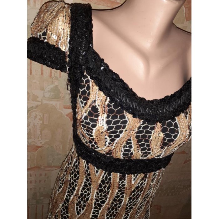 РОЗПРОДАЖ! Сукня ошатна все сезонна з коротким рукавом 48р