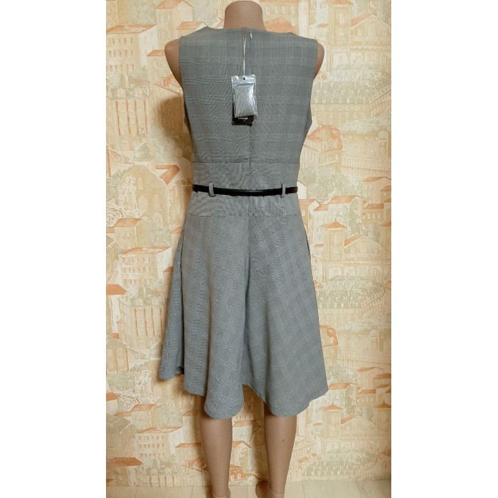 РОЗПРОДАЖ!!! Сукня-сарафан колір-сірий у клітину M