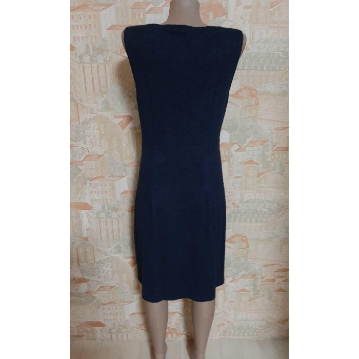 Розпродаж! Сукня-сарафан футляр із трикотажу колір-темно-синій L/XL