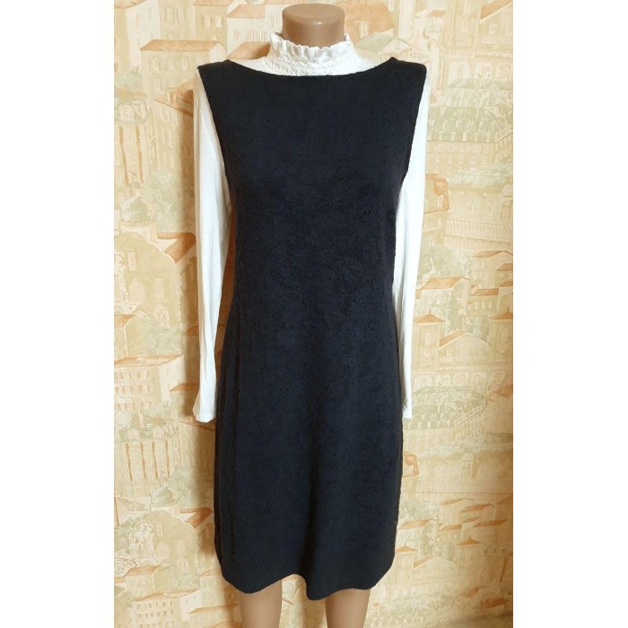 Розпродаж! Сукня-сарафан футляр із трикотажу колір-темно-синій L/XL