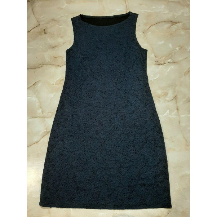 Розпродаж! Сукня-сарафан футляр із трикотажу колір-темно-синій L/XL