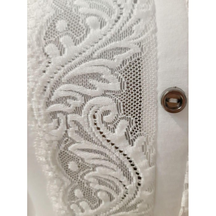 РОЗПРОДАЖ! Блуза/Лонгслів трикотаж біла 42/44р.