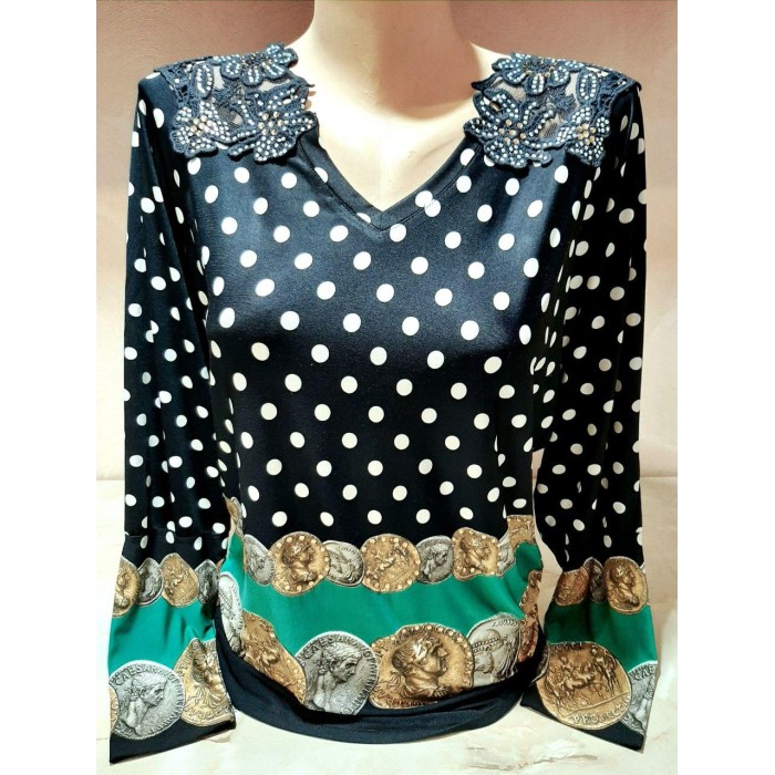 РОЗПРОДАЖ! Блуза ошатна трикотаж 46/48р.