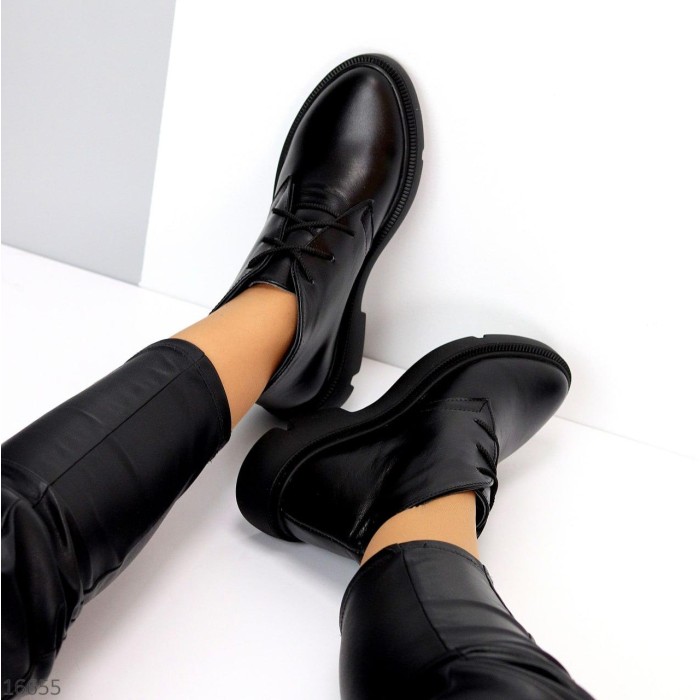 Ботинки женские натуральная кожа черные деми 36р.