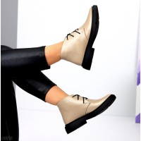 Черевики жіночі натуральна шкіра Темний беж демі 40,41р