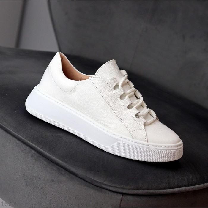 Кеди жіночі натуральна шкіра білі 38,39,40р