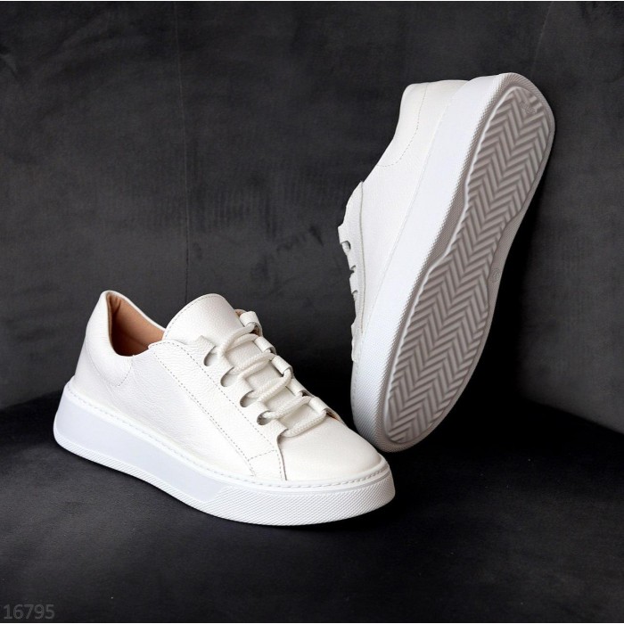 Кеди жіночі натуральна шкіра білі 38,39,40р