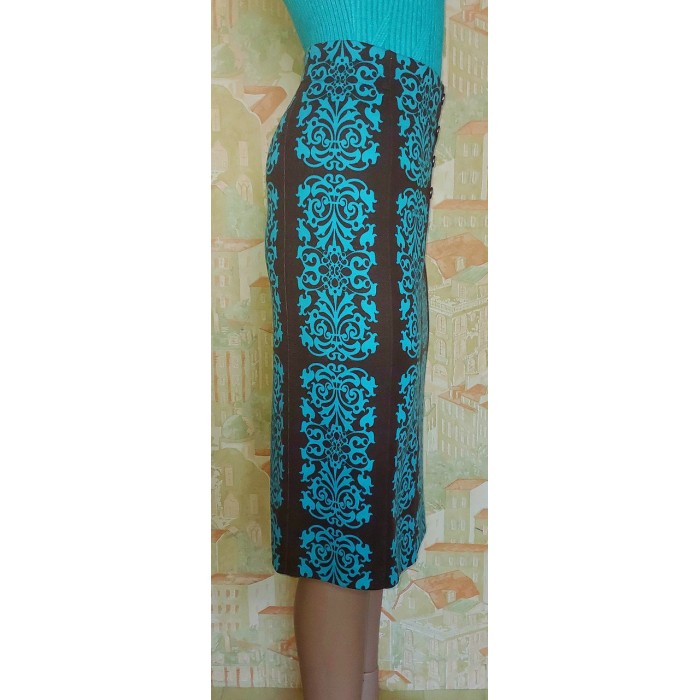 РОЗПРОДАЖ! Спідниця міді демісезонна колір бірюза 50,52,56,58р