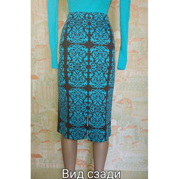 РОЗПРОДАЖ! Спідниця міді демісезонна колір бірюза 50,52,56,58р