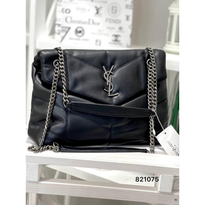 Сумка жіноча Лоран екошкіра люкс Чорна (срібло фурнітура)