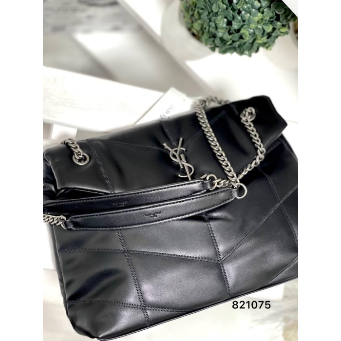 Сумка жіноча Лоран екошкіра люкс Чорна (срібло фурнітура)